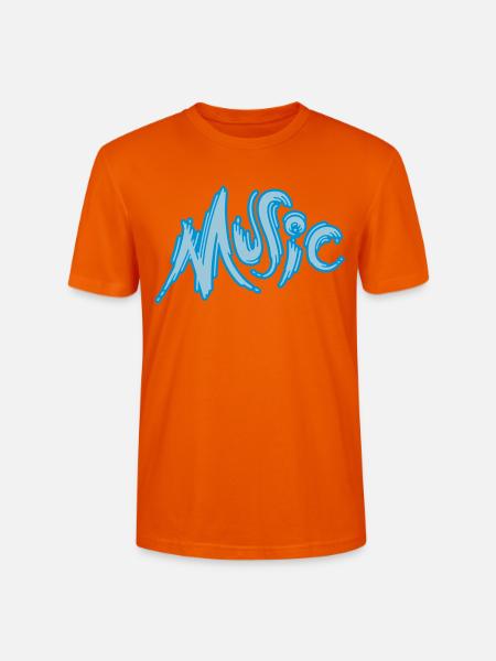 Music - Stanley/Stella Unisex Bio-T-Shirt CRAFTER - Tieforange