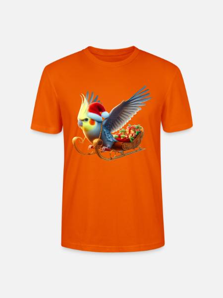 Weihnachtsnymph (02) - Stanley/Stella Unisex Bio-T-Shirt CRAFTER - Tieforange
