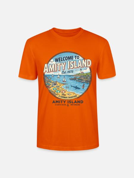 Willkommen im Paradies - Stanley/Stella Unisex Bio-T-Shirt CRAFTER - Tieforange