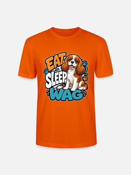 Kavallerier King Charles Spaniel - Stanley/Stella Unisex Bio-T-Shirt CRAFTER - Tieforange