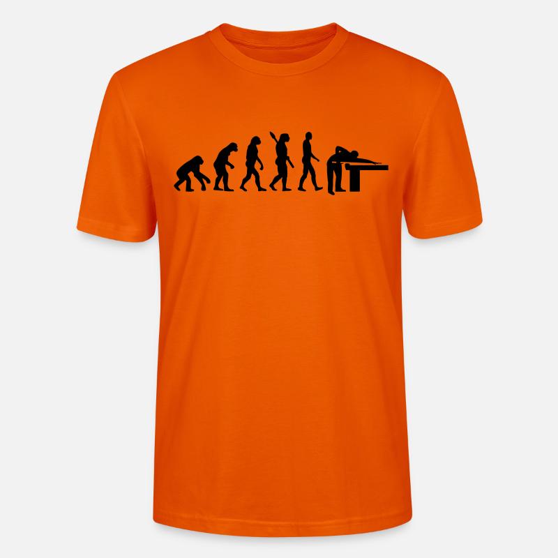 Evolution Billard - T-shirt bio CRAFTER Stanley Stella Unisexe - orange profond