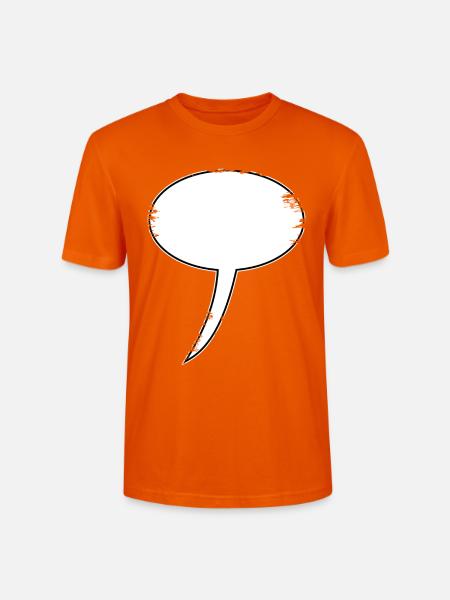 Sprechblasen-Skizze Outline - Stanley/Stella Unisex Bio-T-Shirt CRAFTER - Tieforange