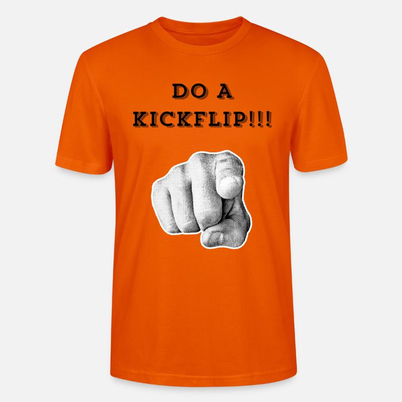 Mach einen Kickflip !! - Stanley/Stella Unisex Bio-T-Shirt CRAFTER - Tieforange