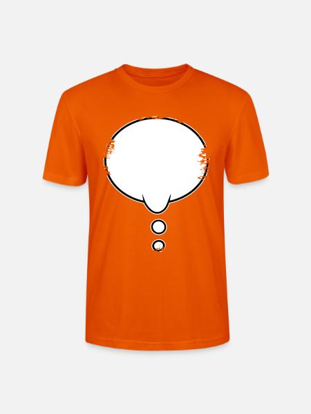 Denkblase used look - Stanley/Stella Unisex Bio-T-Shirt CRAFTER - Tieforange