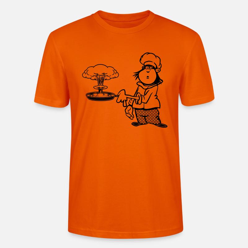 cuisinier drôle champignon de cuisson - T-shirt bio CRAFTER Stanley Stella Unisexe - orange profond