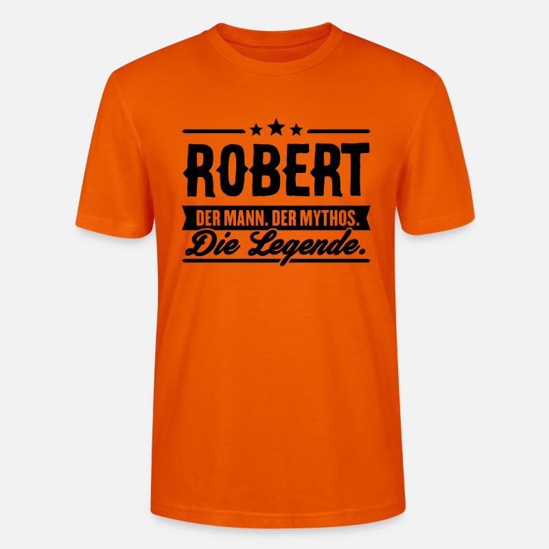 Mann Mythos Legende Robert - Stanley/Stella Unisex Bio-T-Shirt CRAFTER - Tieforange