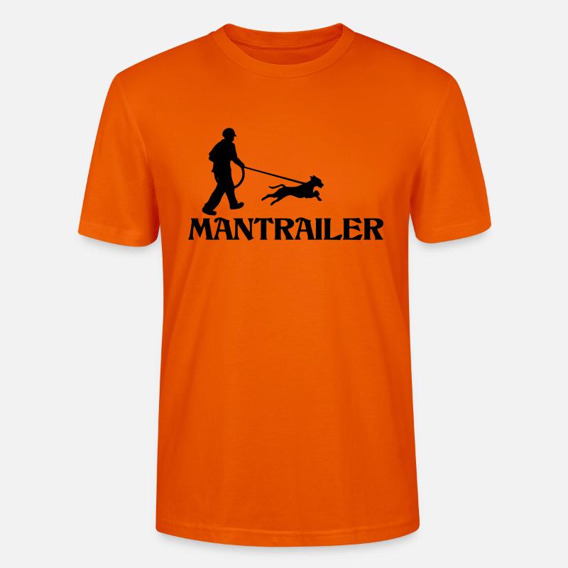 mantrailer hobby mantrailing hunde - Stanley/Stella Unisex Bio-T-Shirt CRAFTER - Tieforange