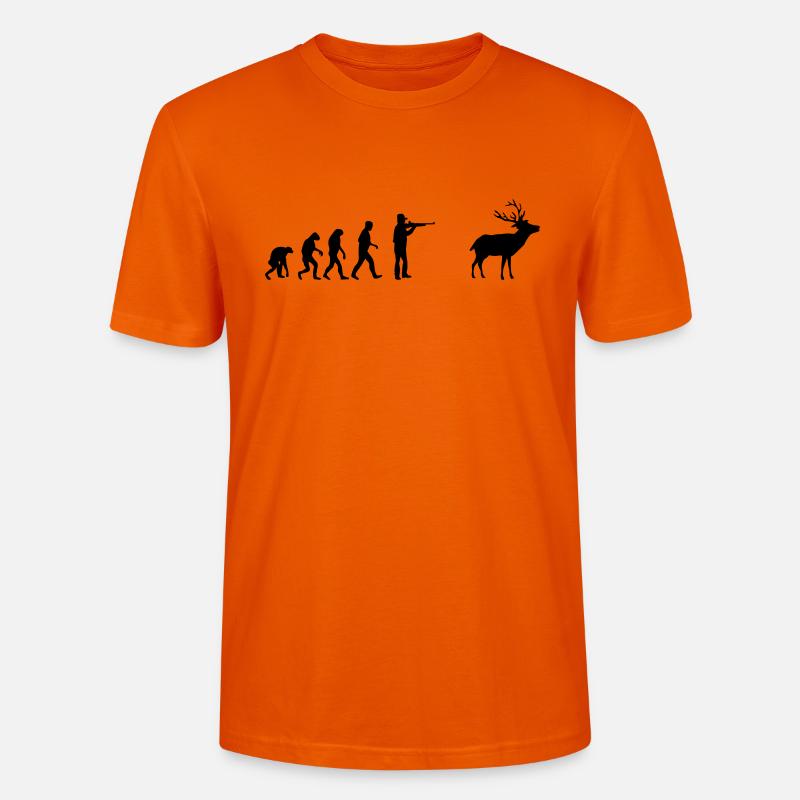 jäger evolution - Stanley/Stella Unisex Bio-T-Shirt CRAFTER - Tieforange