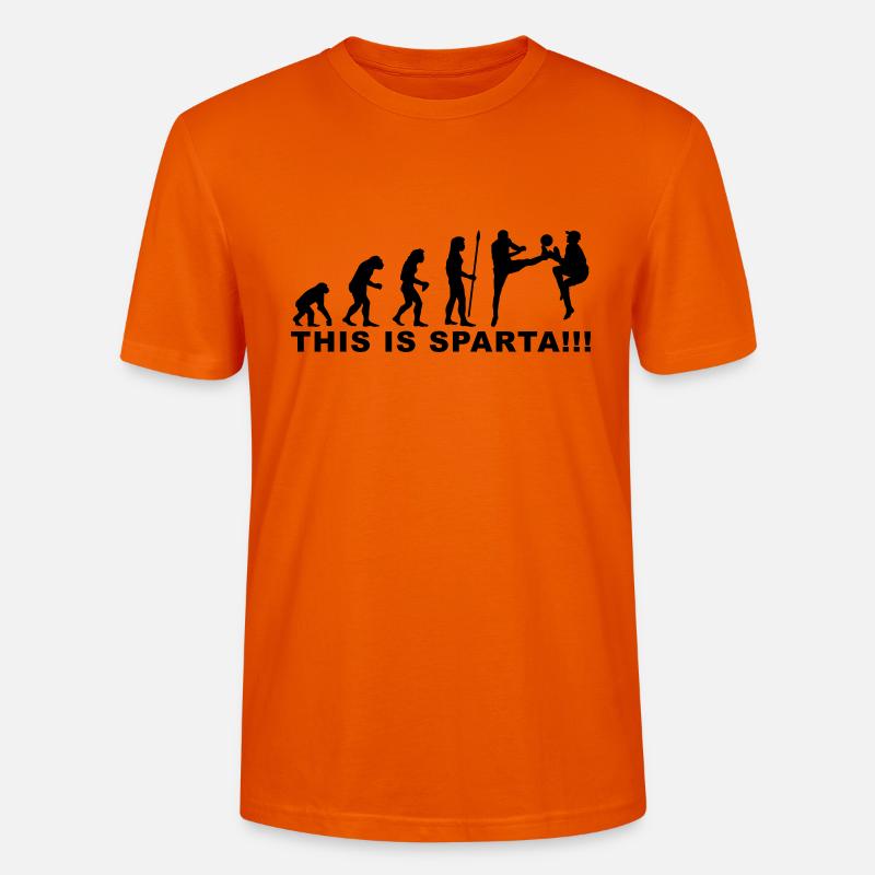 evolution_soccer2 - Stanley/Stella Unisex Bio-T-Shirt CRAFTER - Tieforange