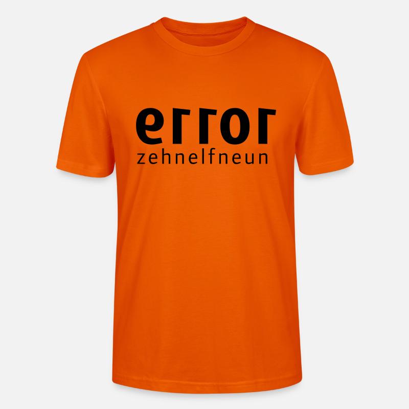 error-zehnelfneun - Stanley/Stella Unisex Bio-T-Shirt CRAFTER - Tieforange