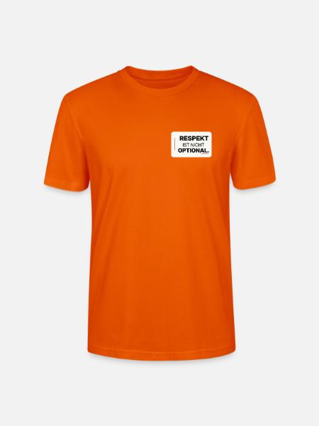 Respekt ist nicht optional - Stanley/Stella Unisex Bio-T-Shirt CRAFTER - Tieforange