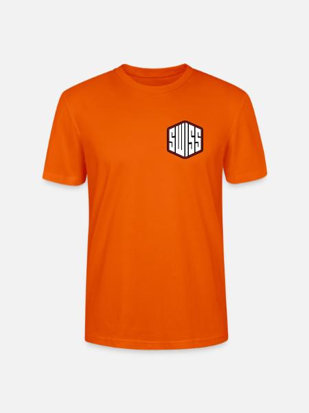 Swiss - Schweiz - Schweizer - Schweizerin - Stanley/Stella Unisex Bio-T-Shirt CRAFTER - Tieforange