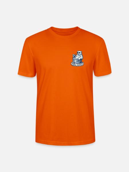Kühl You Up Eisbär - Stanley/Stella Unisex Bio-T-Shirt CRAFTER - Tieforange