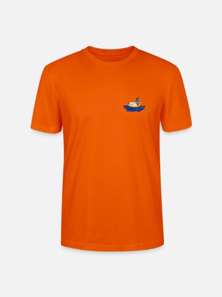 Ente mit Schwimmring - Stanley/Stella Unisex Bio-T-Shirt CRAFTER - Tieforange