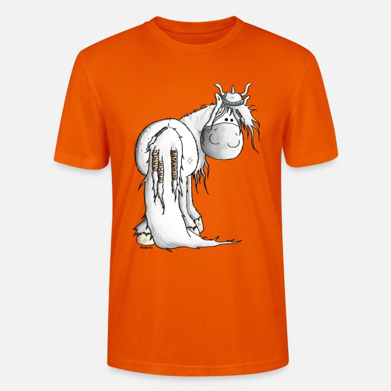 Wikinger Isländer - Pferd - Stanley/Stella Unisex Bio-T-Shirt CRAFTER - Tieforange