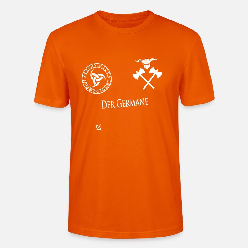 Der Germane - Stanley/Stella Unisex Bio-T-Shirt CRAFTER - Tieforange