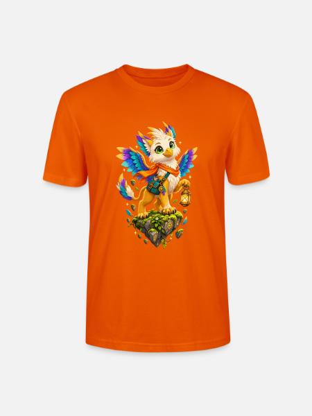 Leuchtender Farbengriffin - Stanley/Stella Unisex Bio-T-Shirt CRAFTER - Tieforange