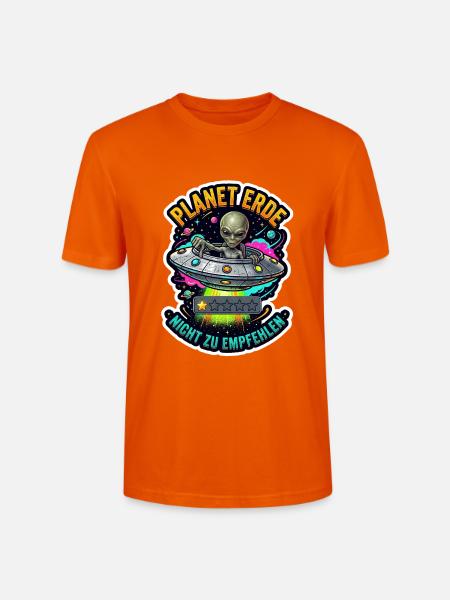 Planet Erde Nicht Zu Empfehlen - Stanley/Stella Unisex Bio-T-Shirt CRAFTER - Tieforange