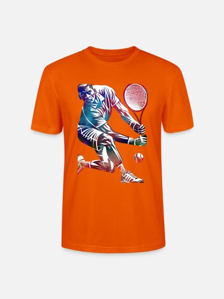 Tennisspieler - Stanley/Stella Unisex Bio-T-Shirt CRAFTER - Tieforange