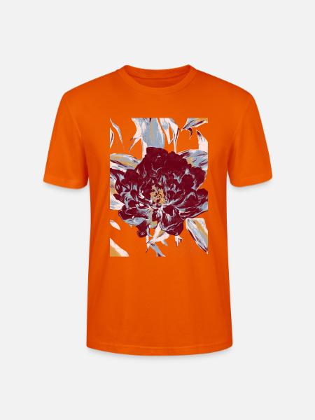 ROTE PFINGSTROSE - Stanley/Stella Unisex Bio-T-Shirt CRAFTER - Tieforange