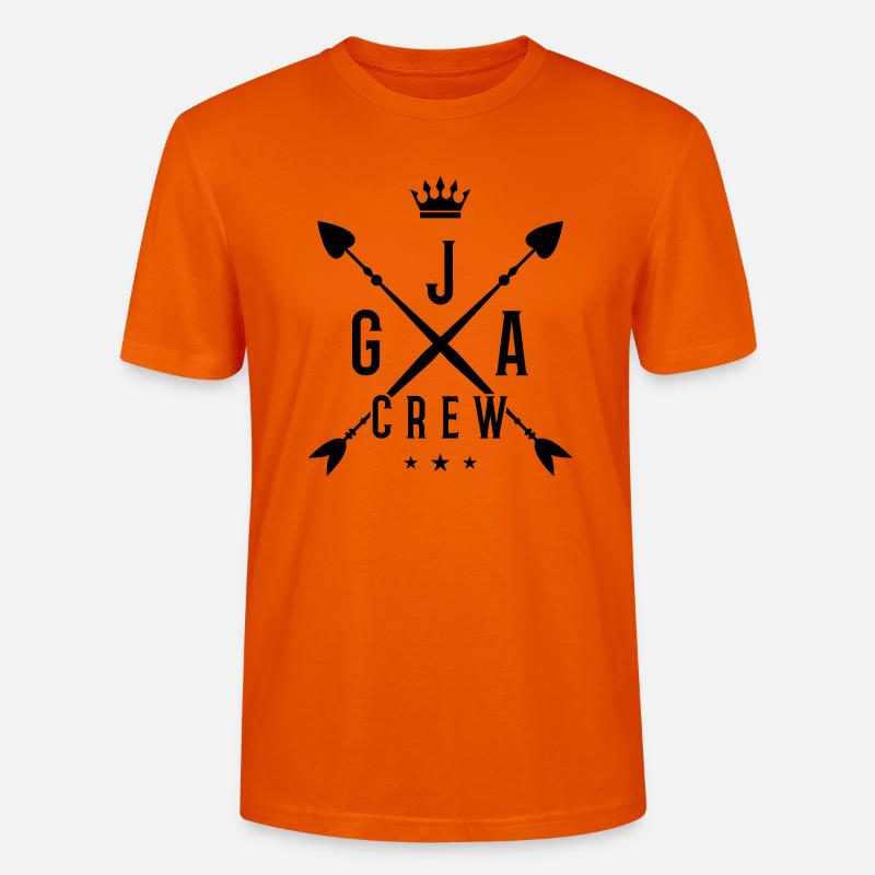 jga crew krone - Stanley/Stella Unisex Bio-T-Shirt CRAFTER - Tieforange