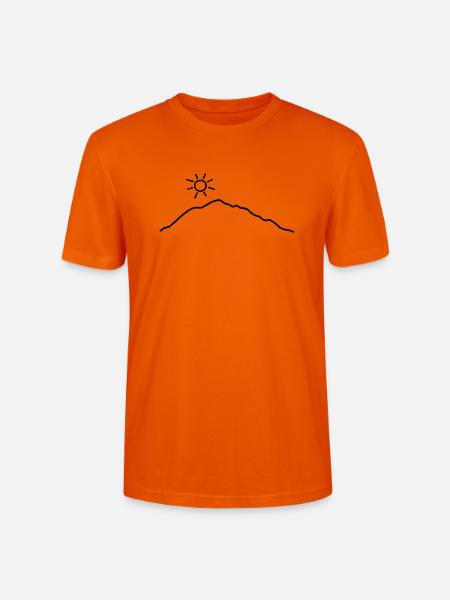Berge und Sonne - Stanley/Stella Unisex Bio-T-Shirt CRAFTER - Tieforange