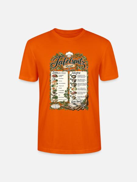 Tafelspitz Rezept – Tradition die schmeckt - Stanley/Stella Unisex Bio-T-Shirt CRAFTER - Tieforange
