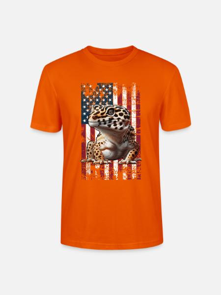 Leopardgecko US - Stanley/Stella Unisex Bio-T-Shirt CRAFTER - Tieforange