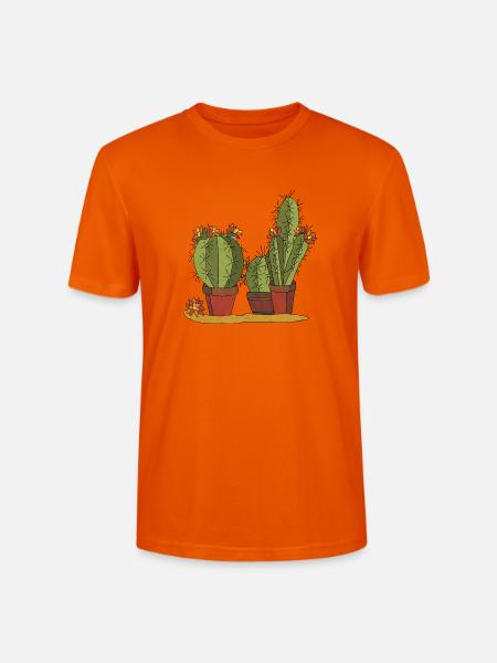 Blumen - Stanley/Stella Unisex Bio-T-Shirt CRAFTER - Tieforange