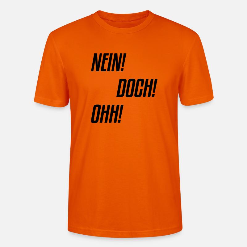 nein doch ohh - Stanley/Stella Unisex Bio-T-Shirt CRAFTER - Tieforange