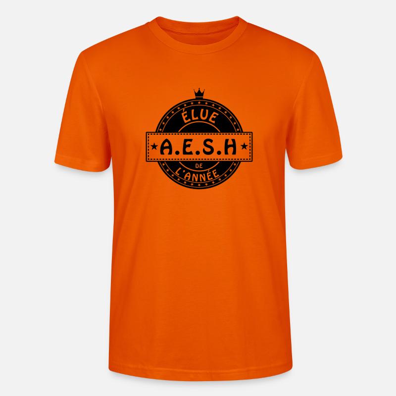 elue aesh accompagnante des élèves AVS assistante - T-shirt bio CRAFTER Stanley Stella Unisexe - orange profond