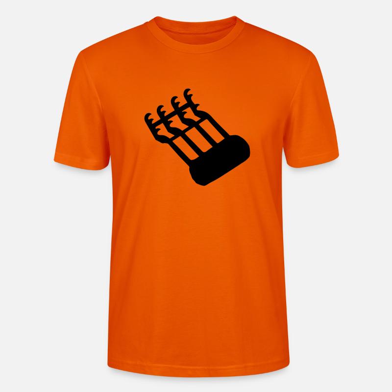 claws - Stanley/Stella CRAFTER Unisex Organic T-Shirt - bright orange
