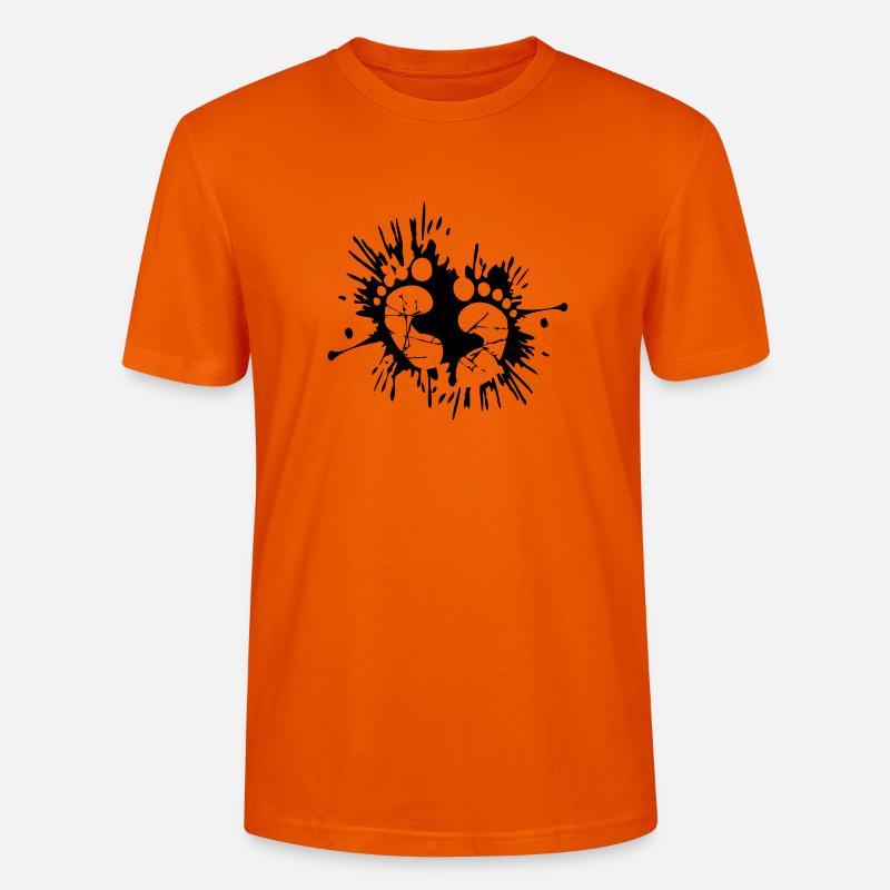 Blob de pieds de bébé - T-shirt bio CRAFTER Stanley Stella Unisexe - orange profond