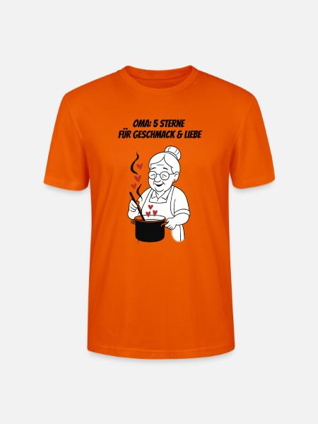 Großmutter kocht Herzensfreude - Stanley/Stella Unisex Bio-T-Shirt CRAFTER - Tieforange