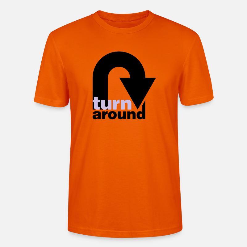 turn around - Stanley/Stella Unisex Bio-T-Shirt CRAFTER - Tieforange
