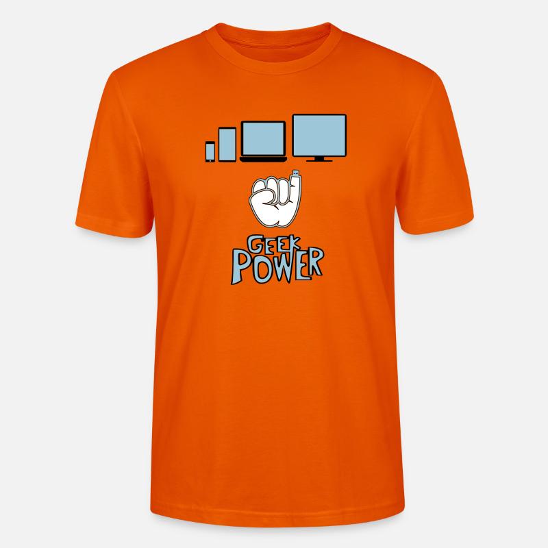 Geek - Stanley/Stella CRAFTER Unisex Organic T-Shirt - bright orange