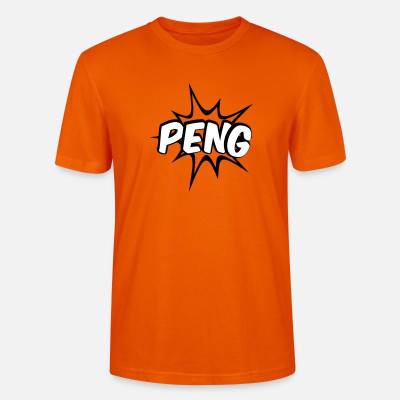 Peng Comic Design - Stanley/Stella CRAFTER Unisex Organic T-Shirt - bright orange