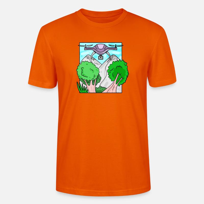 Drone Drone Drones - T-shirt bio CRAFTER Stanley Stella Unisexe - orange profond