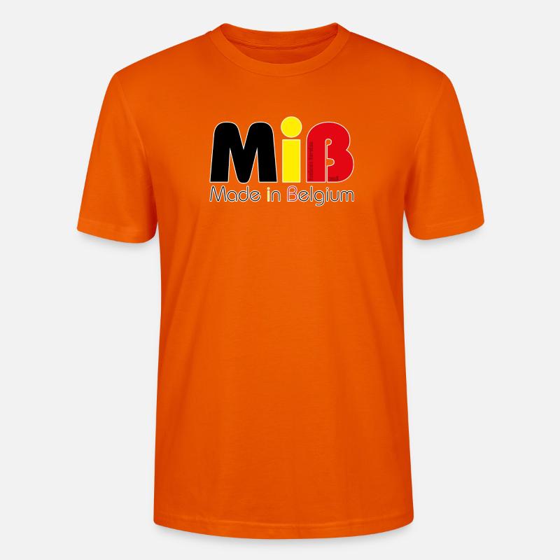 MiB Made in Belgium – Version 2018 - Stanley/Stella Unisex Bio-T-Shirt CRAFTER - Tieforange