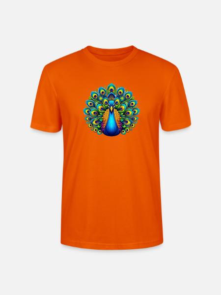 Paon - T-shirt bio CRAFTER Stanley Stella Unisexe - orange profond