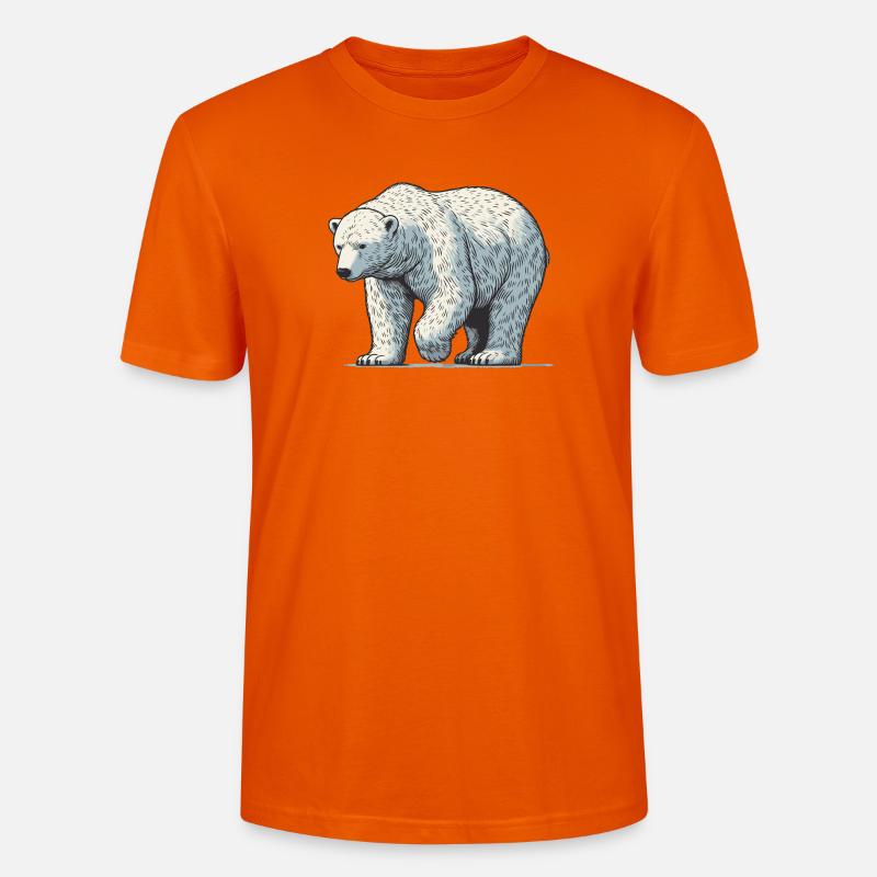 Eisbär - Stanley/Stella Unisex Bio-T-Shirt CRAFTER - Tieforange