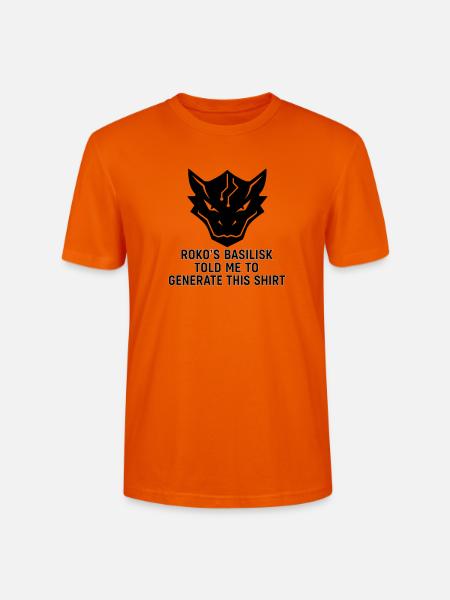 Generated by the Basilisk - Stanley/Stella CRAFTER Unisex Organic T-Shirt - bright orange