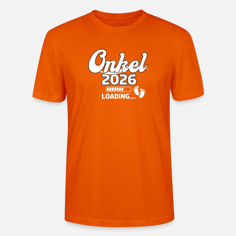 Onkel 2026 Loading Design - Stanley/Stella Unisex Bio-T-Shirt CRAFTER - Tieforange