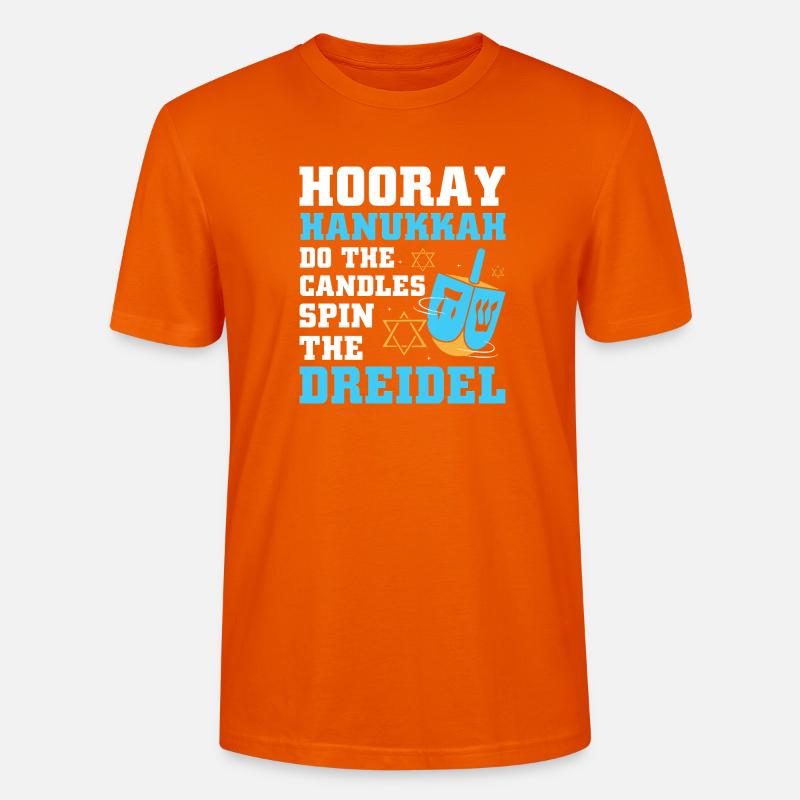 Hanoukka Hanoukka Hanoukka - T-shirt bio CRAFTER Stanley Stella Unisexe - orange profond