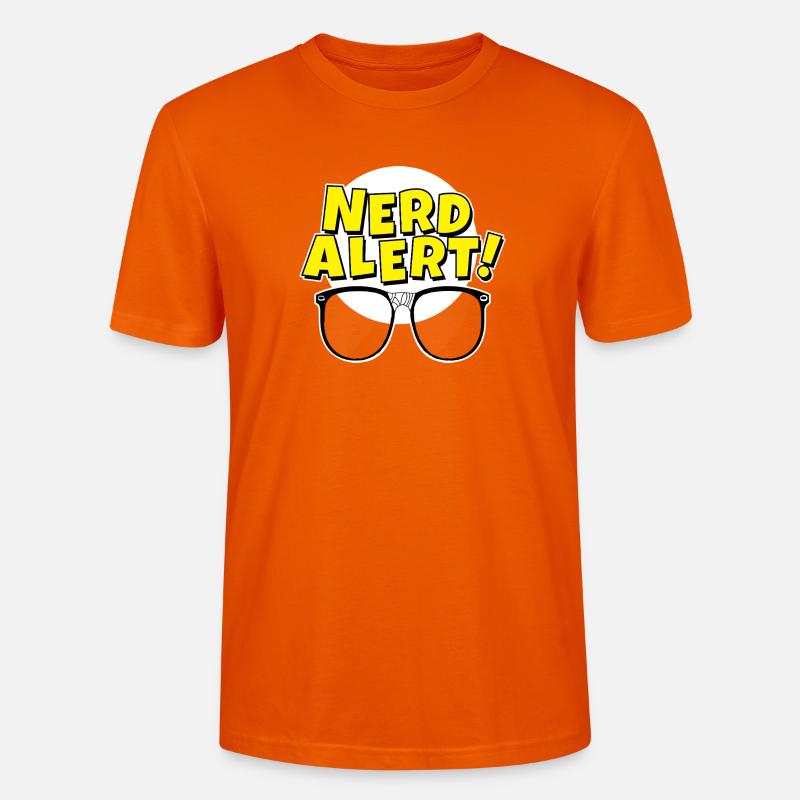 Nerd Alert Pop Brille - Stanley/Stella Unisex Bio-T-Shirt CRAFTER - Tieforange