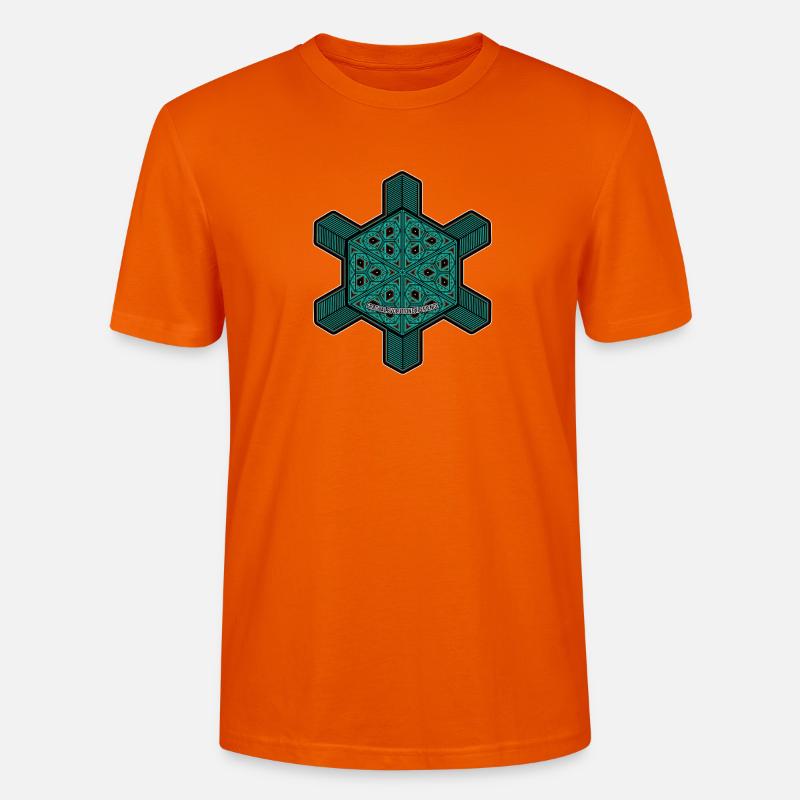 Fraktal Evolution Experience Yoga Meditation Goa - Stanley/Stella Unisex Bio-T-Shirt CRAFTER - Tieforange