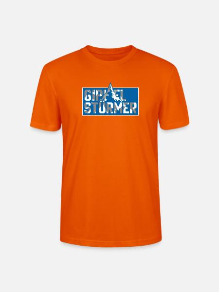 Gipfel Sturmer Bergtop Logo - Stanley/Stella Unisex Bio-T-Shirt CRAFTER - Tieforange