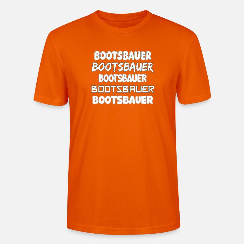 Constructeurs de bateaux - T-shirt bio CRAFTER Stanley Stella Unisexe - orange profond