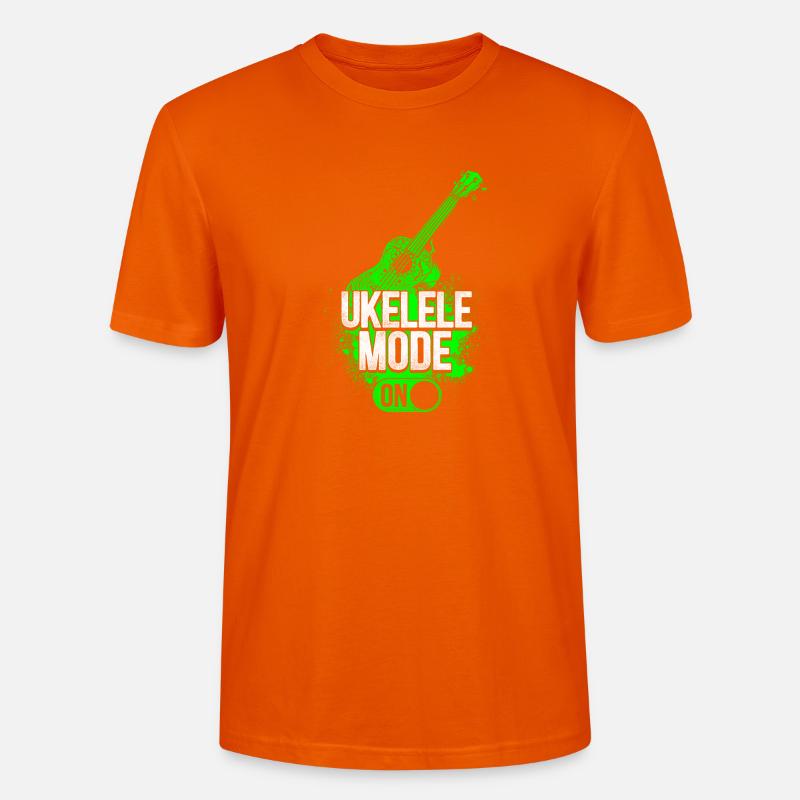 Hawaiian Ukulele Uke Ukulele Mode - Stanley/Stella Unisex Bio-T-Shirt CRAFTER - Tieforange