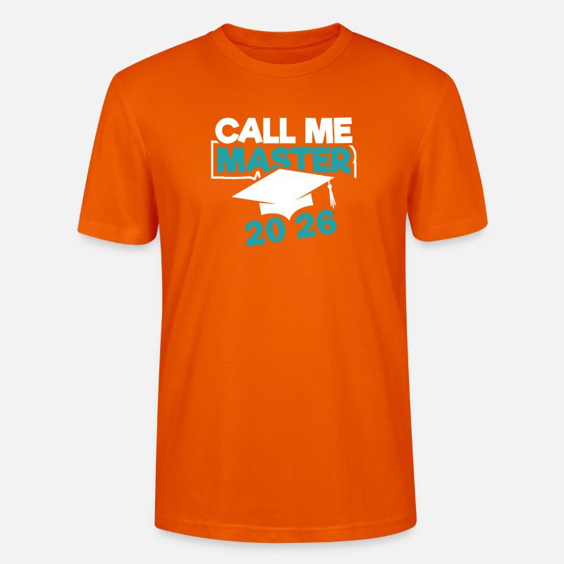 Master 2026 Diplôme - T-shirt bio CRAFTER Stanley Stella Unisexe - orange profond